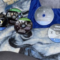 3 PS4 Games And 3 Xbox Games