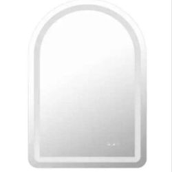 Glacier Bay 24 in. W x 36 in. H Arched Frameless Anti-Fog LED Light Wall Bathroom Vanity Mirror