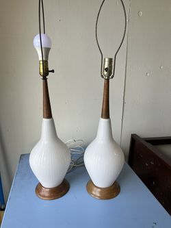 Vintage 1960s Danish Mid Century Modern Lamps