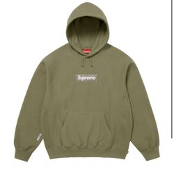 Supreme Box Logo Hoodie Olive