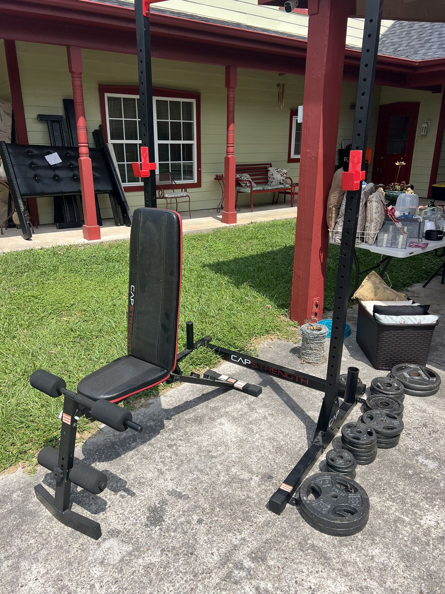 Weight Bench And Weights