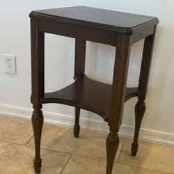 Vintage Walnut End Table