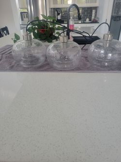 Crystal hanging lights