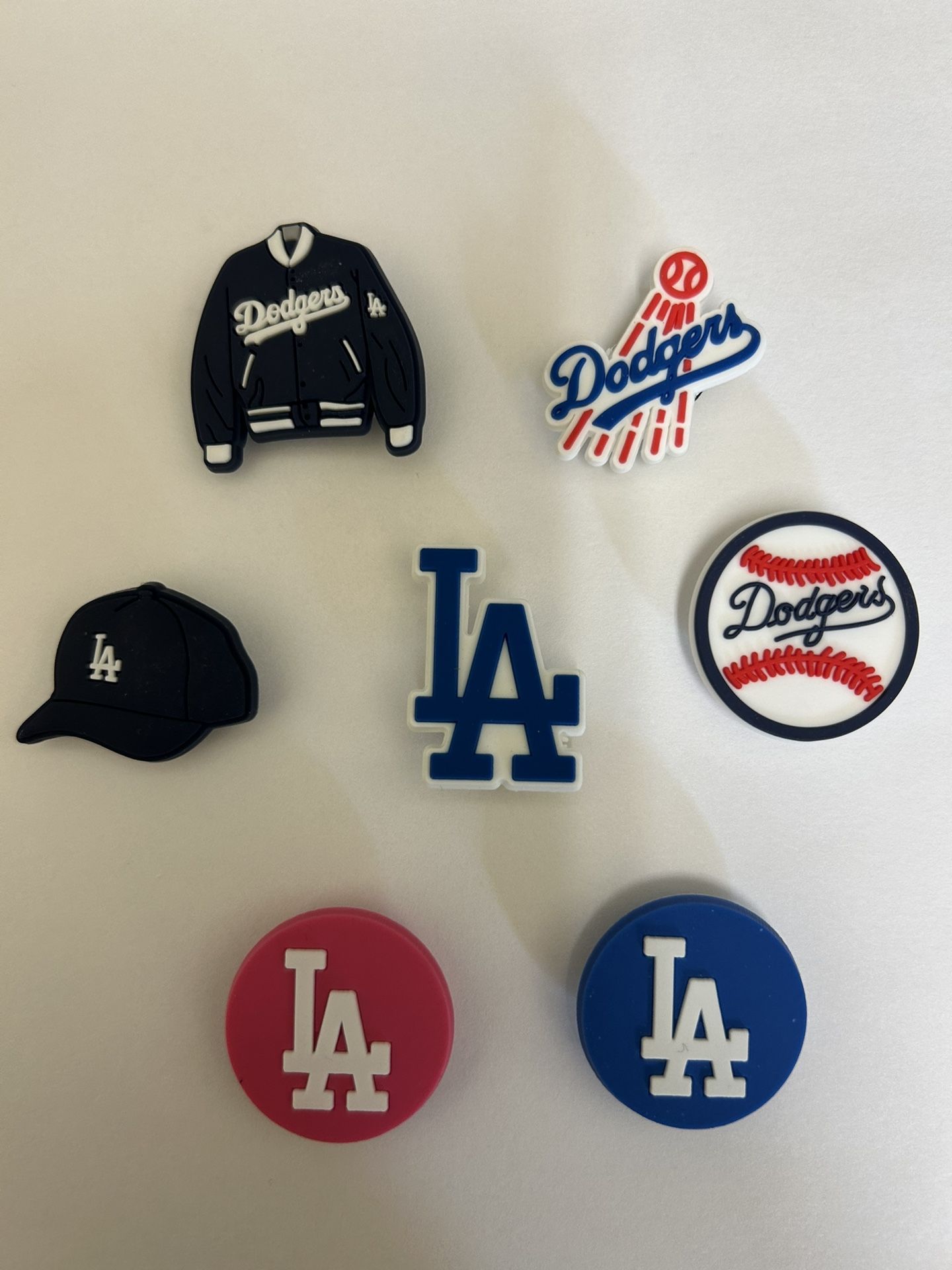 Dodgers Los Angeles Croc Charms 7 Set