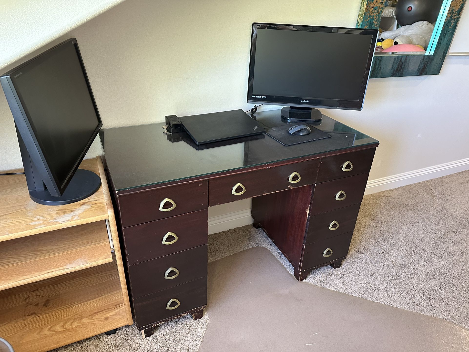 Desk (9 Drawers - A Ton Of Storage)