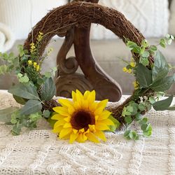 Medium sunflower fall door Wreath 