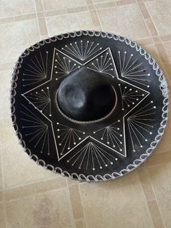 Black Felt Sombrero
