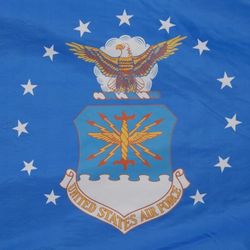 New in bag Air Force Flag Made in USA 
Made Proud to display by Active Duty Members, Veterans and Family