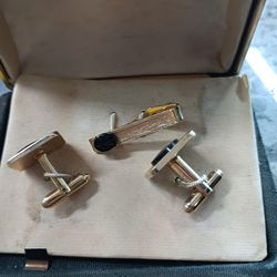 Vintage Dante Cuff Links And Tie Tack