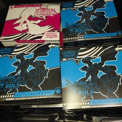 8 Black Bolt Elite Trainer Boxes Pokemon New Sealed Tcg