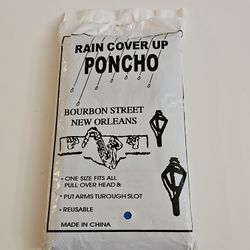 ⚜️ New Orleans ---  Rain  Poncho 🌧  Only $5 Today Only! Rain Is Coming This Week Too!