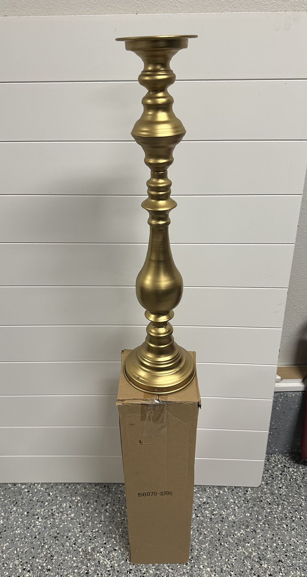 Gold Metal Candle Holder