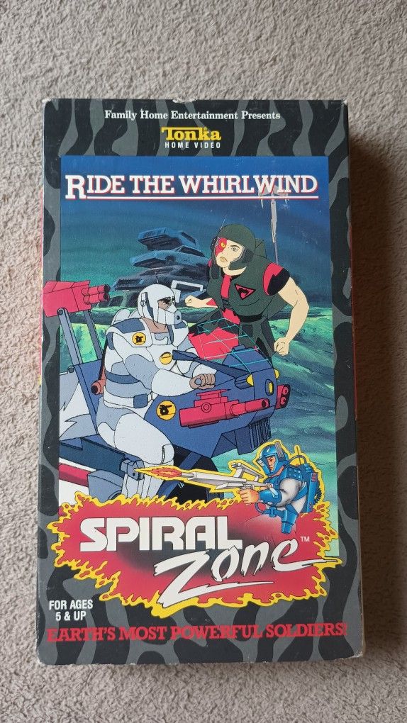 Tonka Spiral Zone VHS Tape
