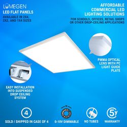 Lumegen  Back-lit Panel Light 4pk