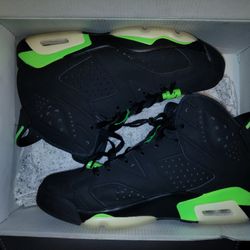 Electric Green 6s Size 10