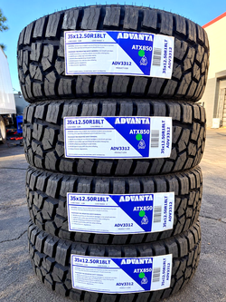 Llantas NUEVAS Advanta ATX-850 35x12.50R18LT - Set de 4 ($1,000 instaladas y balanceadas)