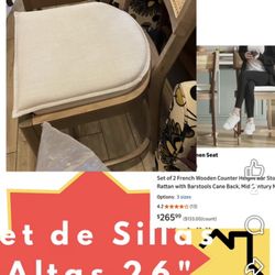 🔥✅Set De Sillas Altas Excelente Calidad  