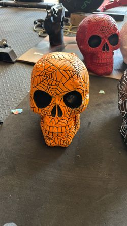 Custom Hand Painted Large Skulls