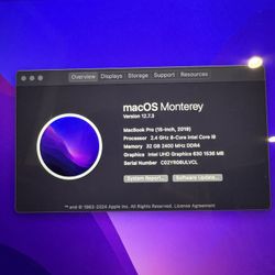 2019 MacBook Pro 15” 