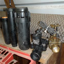 Irrigation valves and sprinklers