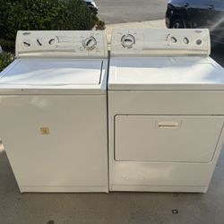 Whirlpool Electric Washer & Gas Dryer Almost New 