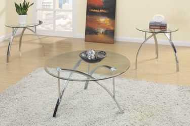 3pc Coffee and End Table Set