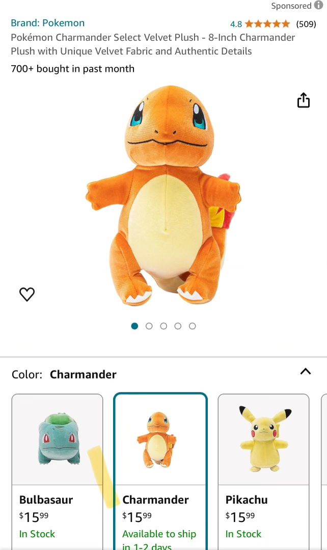 Pokémon 8” Plush