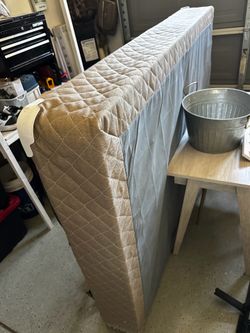 Full-Size Bed Frame & Box Spring – $20