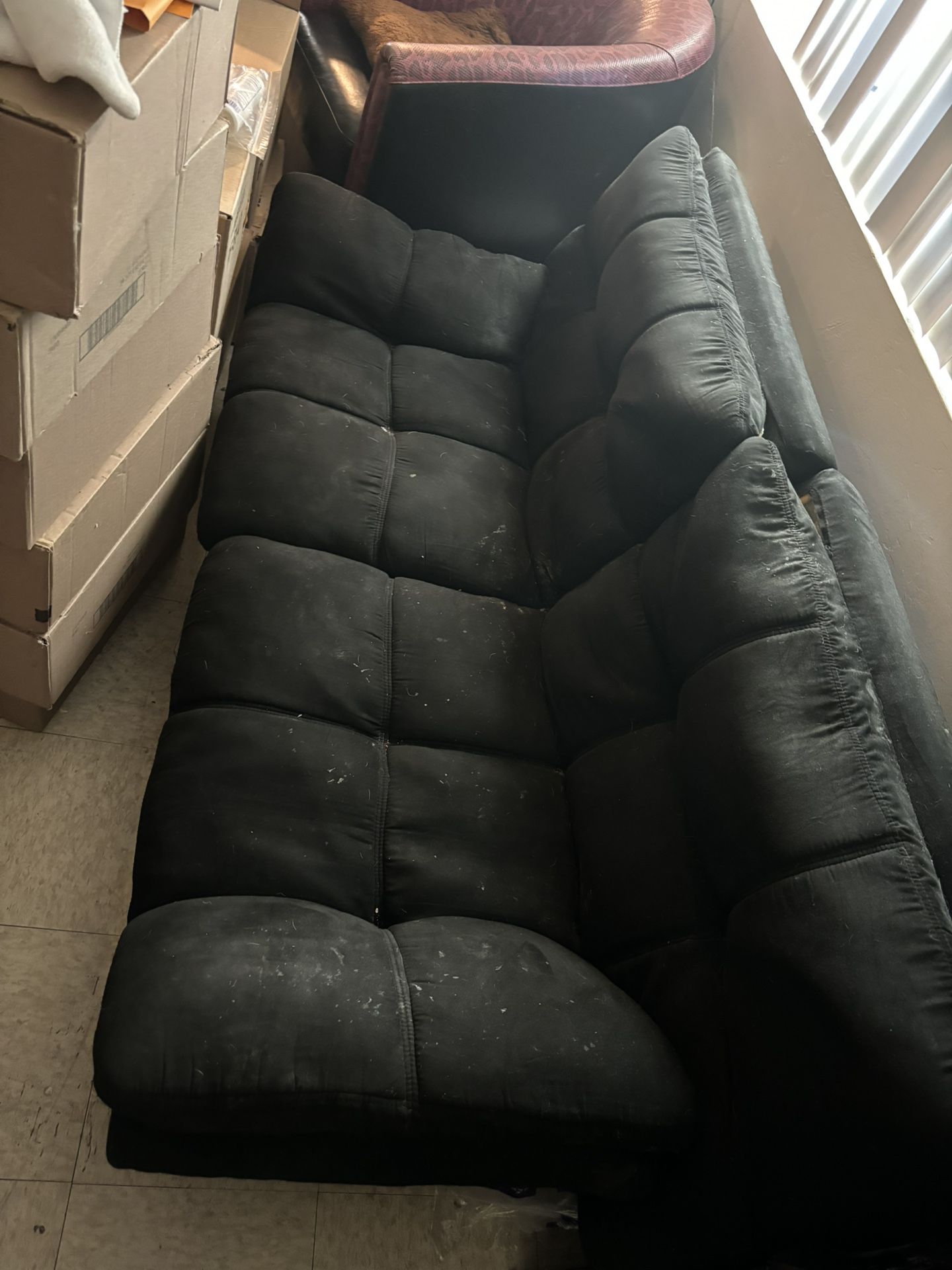 Black Futon Sofa Couch