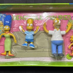 The Simpsons Bendable Figures Set (Vintage – New in Box)