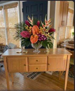 Solid Wood Shaker-Style Huntboard /  Console Buffet Server