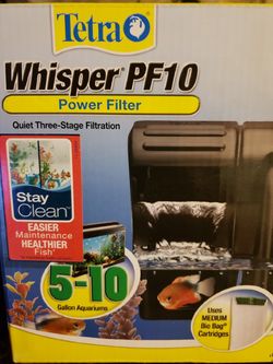 Tetra whisper 5 to 10 gallon aquarium filter