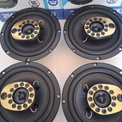 JENSEN 2 PAIRS 6.5 INCH 3 WAY 250 WATTS CAR SPEAKER 