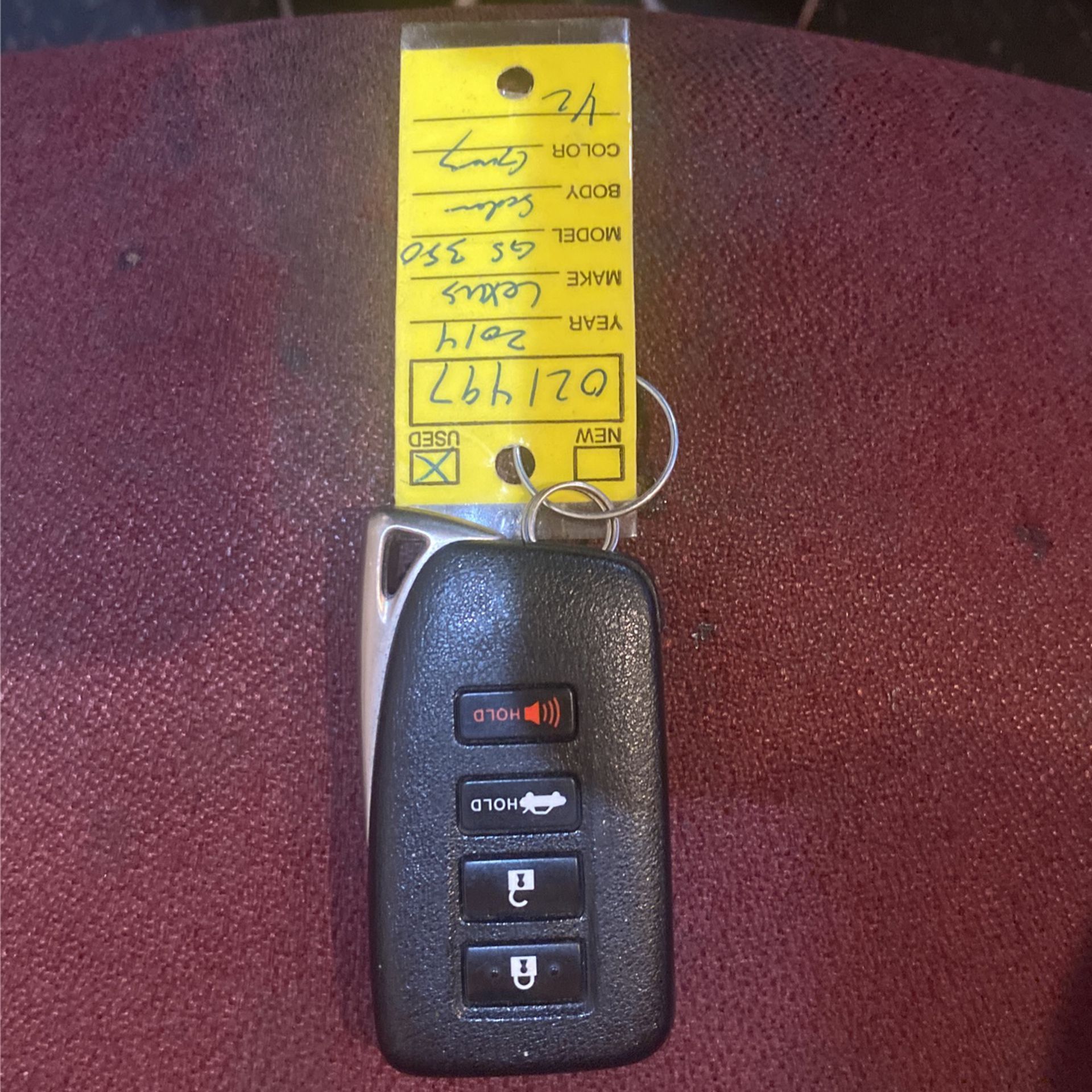 New Never Used 2014 Lexus GS350 Key Fob