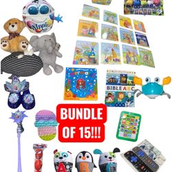 15 Baby & Toddler Toys Lot Disney Spider Man Mixed Brands Plush Books Some NEW