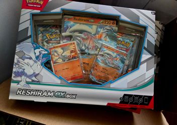2026 version  pokemon reshiram ex box with twilight masquerade and surging sparks