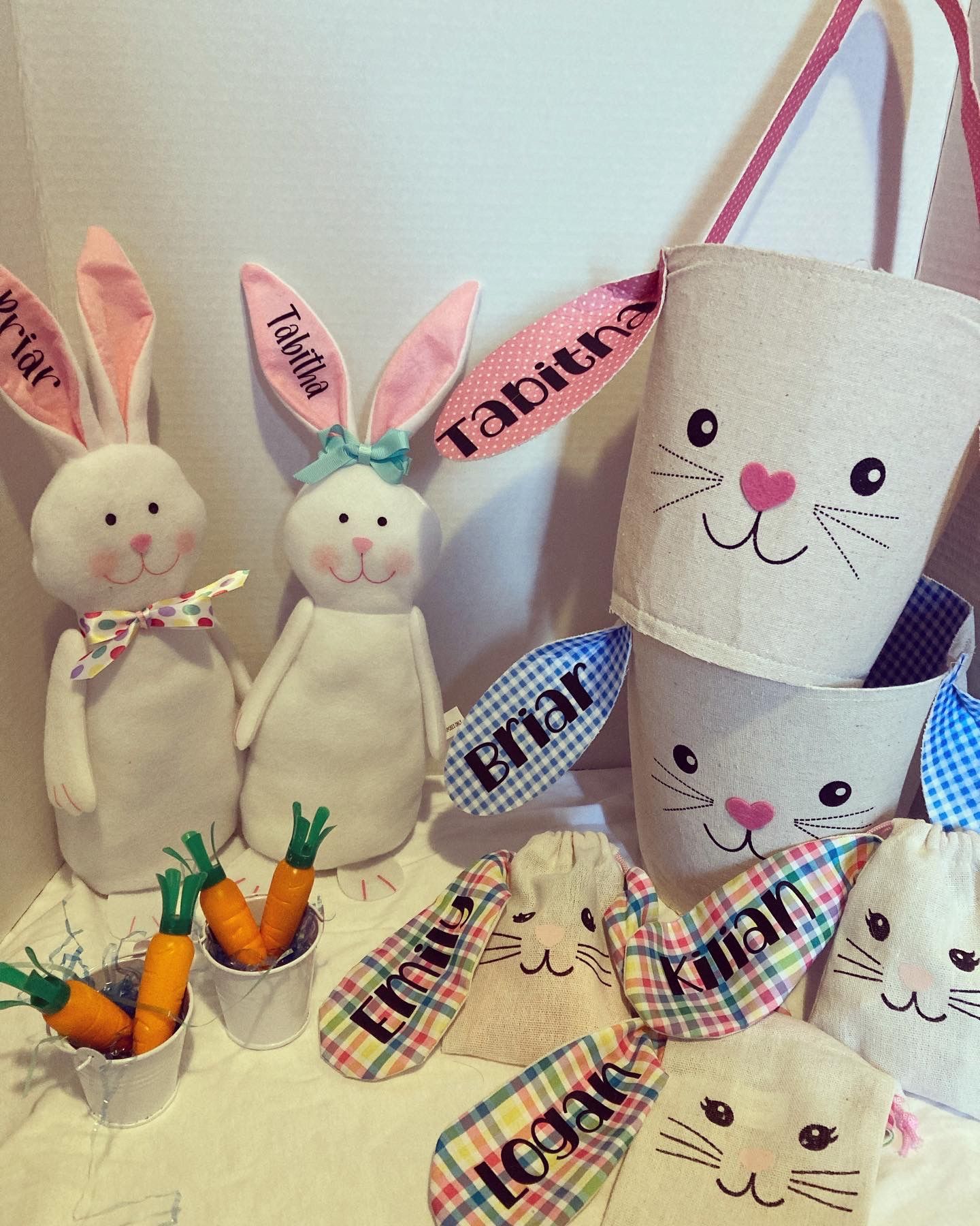 Easter Bunnies And Easter Baskets