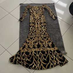 Black And Gold Dress! 