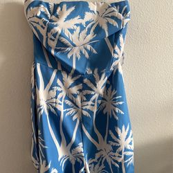 New Tropical Blue And White Jumper 