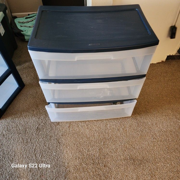 Sterlite Three Drawer Storage Container
