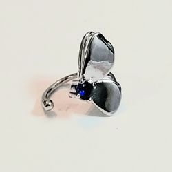 925 Sterling Silver Butterfly Ear Clip Cuff Earrings Gift