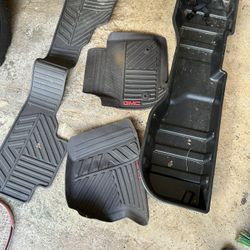 GMC Floor Mats And Container For Under Back Seat