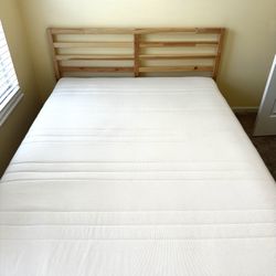 Queen Bed and Mattress from Ikea