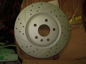 RILONH Front Drilled and Slotted Brake Disc Brake Rotors 31626 11.69 inch / 297 mm Fit for MAZDA CX-5 2013-2017