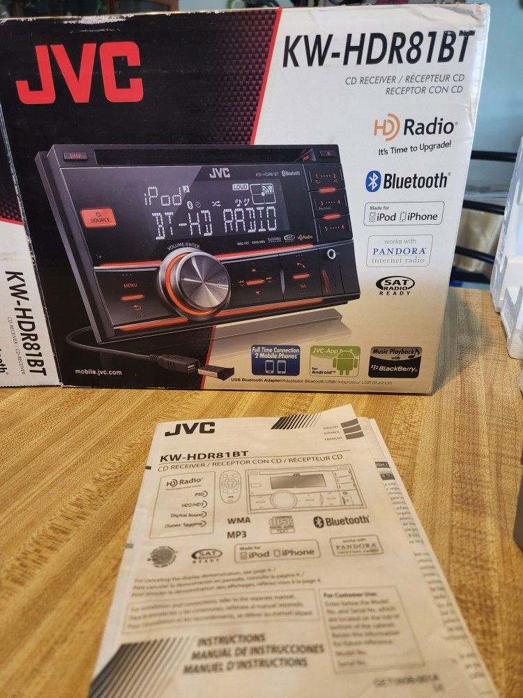 JVC KW-HDR81BT Double Bin Car Stereo/CD