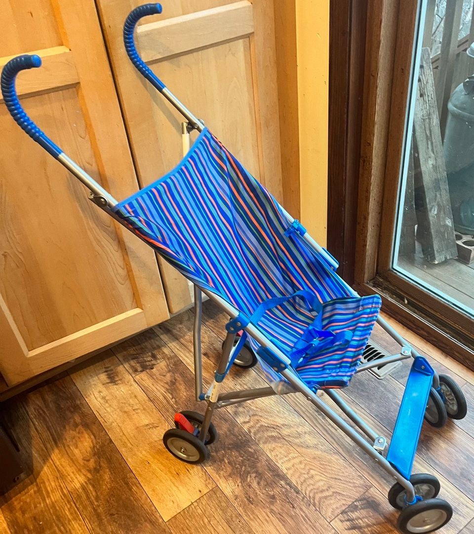Mesh Striped Umbrella Stroller