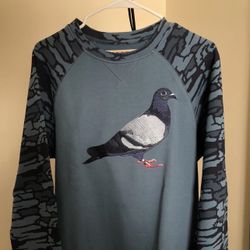 Staple Pigeon Crewneck Navy Camo Sz M