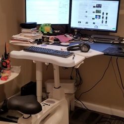 New FLEXISPOT Laptop Station, Workout Bike, Chair