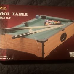 Tabletop Pool Game. 