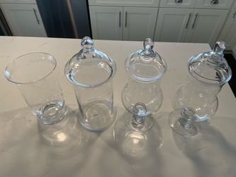 Large glass vases
